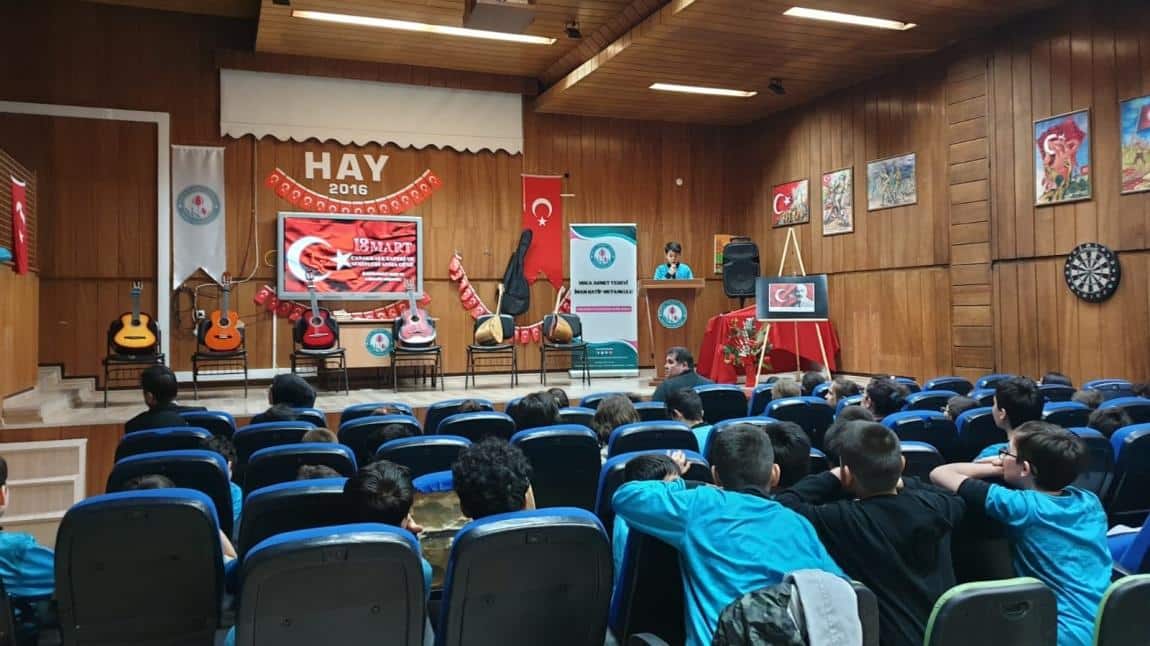 Okulumuzda 18 Mart Çanakkale Zaferi ve Şehitleri Anma Günü Programı Yapıldı.