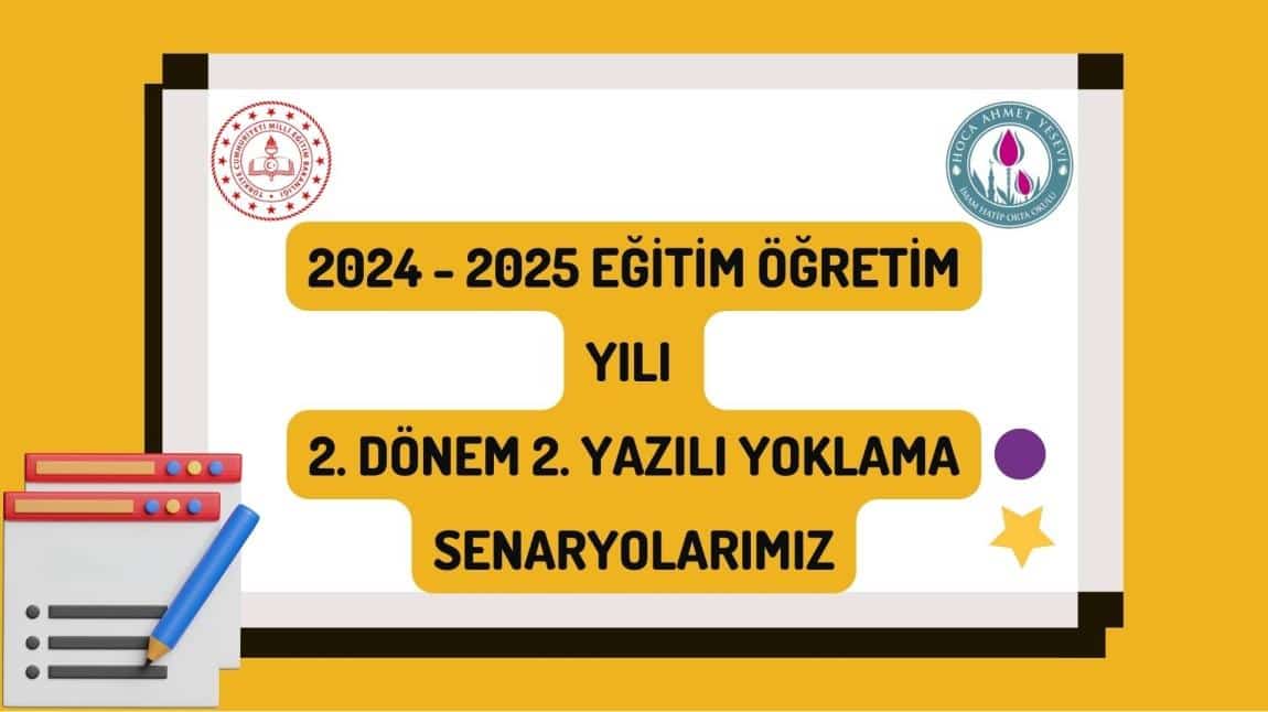 2. DÖNEM 2. YAZILI KONU SORU DAĞILIM SENARYOLAR